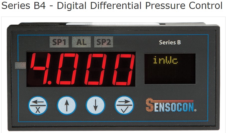 SENSOCON Series B4 - Digital Differential Pressure Control