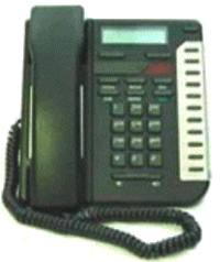 NORTEL VISTA 200 SINGLE LINE FEATURE PHONE - CHARCOAL