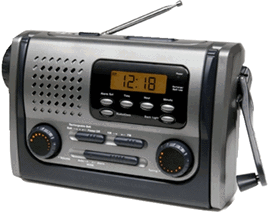 am/fm cemergency crank radio