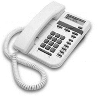 NORTEL VISTA 100 SINGLE LINE REFURBISHED TELEPHONE - ALMOND