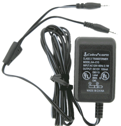 COBRA GA-CY3 12VDC 200MA W2.5MM STEREO OUTPUT CONNECTORS (DUAL)