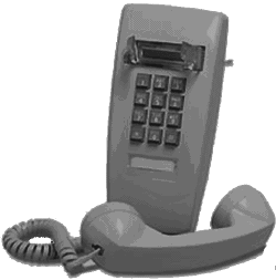 2554 WALL MOUNT TOUCH TONE PHONE