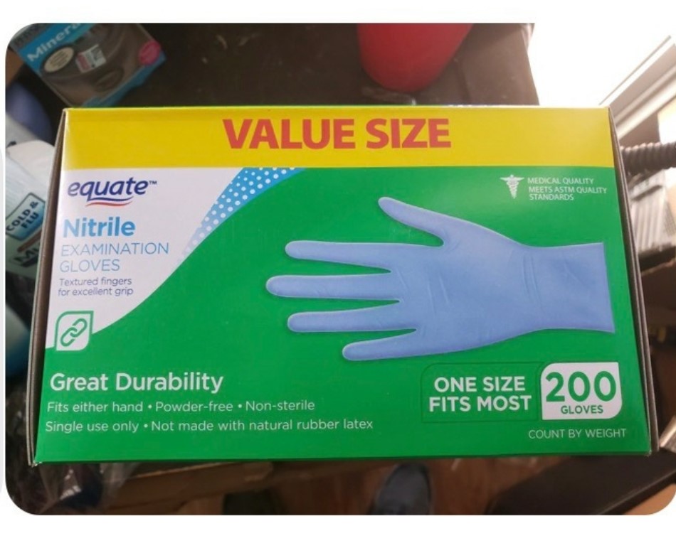 Equate Nitrile Exam Non Powered Gloves