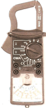 CMA ECONOMICAL CLAMP-ON METER.