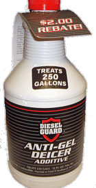 DIESEL GUARD  ANTI- GEL DEICER ADDITIVE