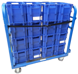Heavy Duty Steel Material Handling Carts and Container Bins
