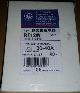 New GE RT12W Thermal Overload Relay