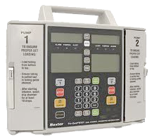 BAXTER 6301 FLO-GARD DUAL-CHANNEL VOLUMETRIC INFUSION PUMP (I.V)