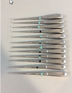 RUGGLES SPINAL FUSION CURRETTE 12 PIECE SET